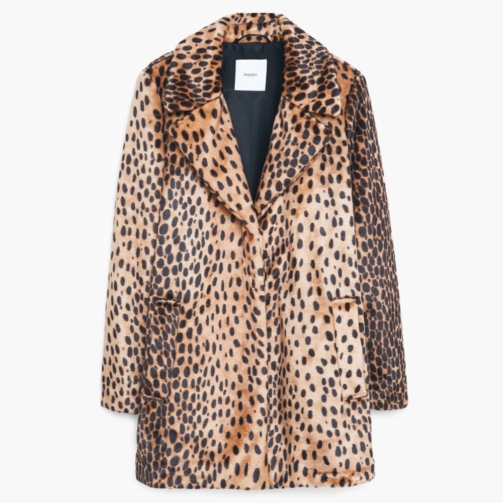 Leopard Print Oversized Coat